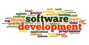 Software Development Word Montage